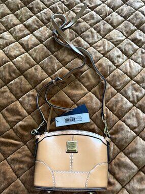 Dooney & Bourke Mini Domed Crossbody Bag Biscuit Tan Leather NWT